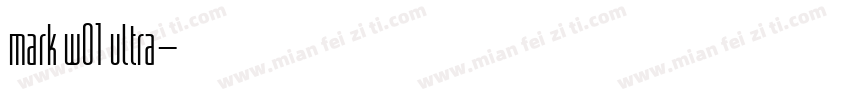 mark w01 ultra字体转换